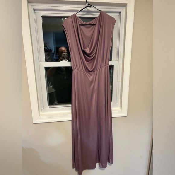 Vintage 1960 Boat Neck Evening Dress Size 14 - Picture 2 of 3